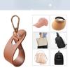 Hutaufbewahrungsclip, Outdoor-Wanderhandschuhe mit Anti-Verlust-Lederlaschen, Sonnenschal-Haken, Klettverschluss, Klettverschlussclip