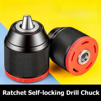 Metal Drills Chuck For Hand Electric Drill Heavy Duty Conversion Head Self-Locking Impact Drill Bit Adapter Power Hand Tools
