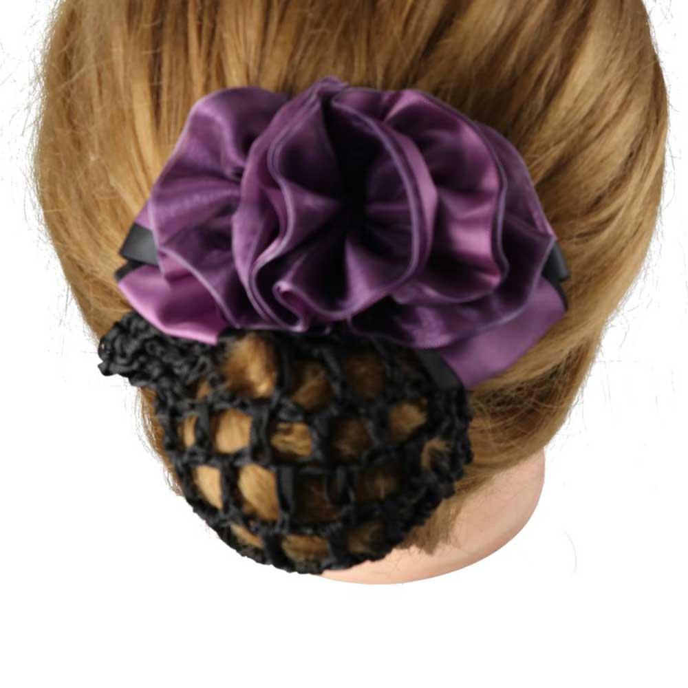 Mädchen Hotel Kopfschmuck Krankenschwester Pferdeschwanzspange Koreanischer Dutt Haarnetz Floral Federklemme Haarklammern Abdeckung Netz