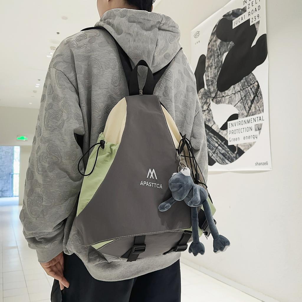 Functional Tide Brand Messenger Bag, Boys Outdoor Commuting Cycling, Bow And Arrow Bag, Hiking Bag, Large-Capacity Shoulder Backpack.