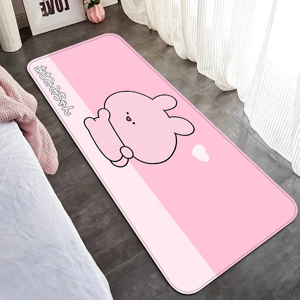 Cartoon A-Asamimichan Floor Mat INS Style Soft Bedroom Floor House Laundry Room Mat Anti-skid Household Carpets