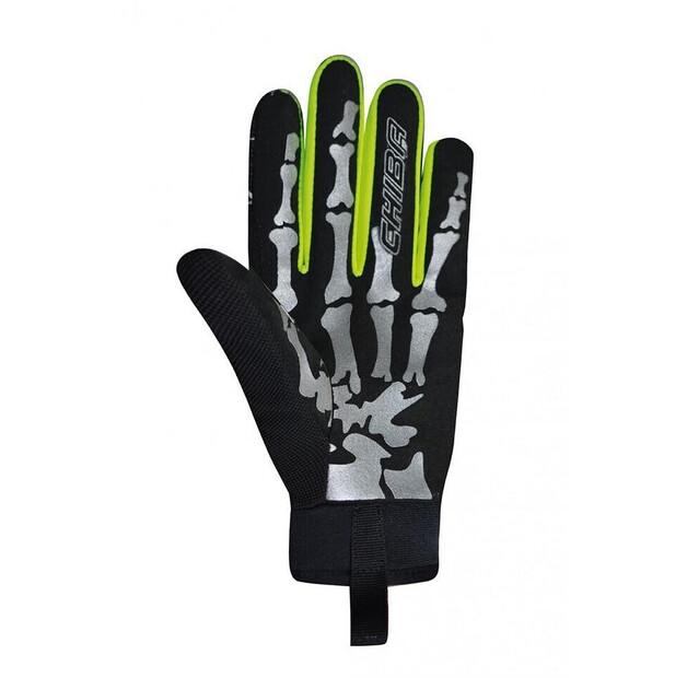 Chiba Bones Bicycle Gloves (black/yellow)