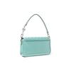 Michael Kors MK Bradshaw Woven Flap Letter Logo Chain Leather Baguette Shoulder Bag Small Women shoulder bag Light-Blue 30S1S2BL1T-432