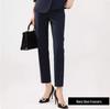 Navy Blue High-End Professional Goddess Suit - Spring/Autumn Two-Piece Skirt Set for Jewelry Store Workwear