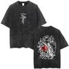 Washed Vintage Anime Fullmetal Alchemist Alphonse Elric Edward Elric T-shirt Clothing Manga Oversized Crewneck T Shirt Unisex