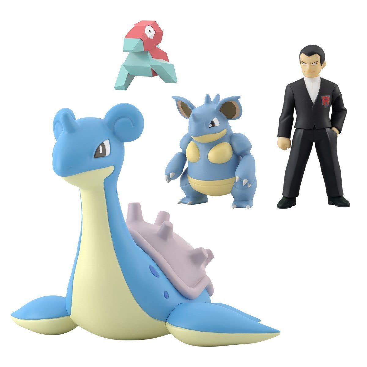 

Bandai Candy Toy Pokemon Scale World Kanto Silph Company Set & синий