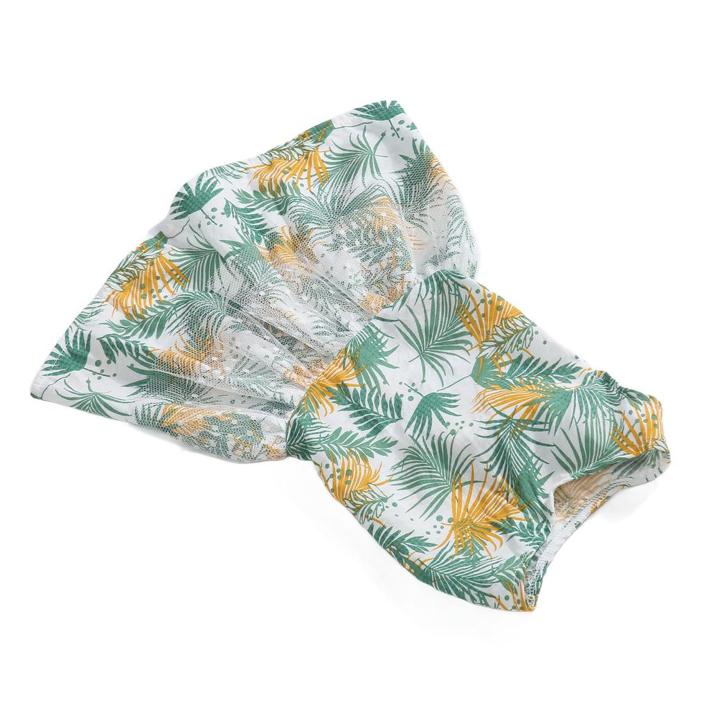 Summer Dog Dress Fashionable Exquisite Leaf Pattern Cute Doggie Dress for Cats Puppy