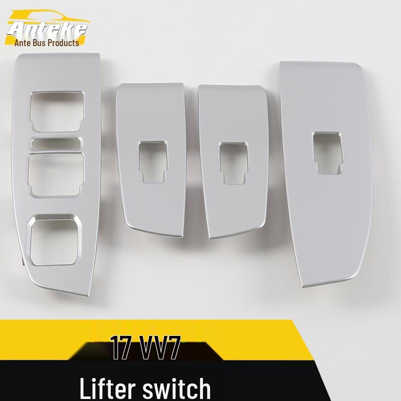 VV7 Window Switch Decorative Frame - Fits 17 Models, Glass Armrest Button Sequin Accessories