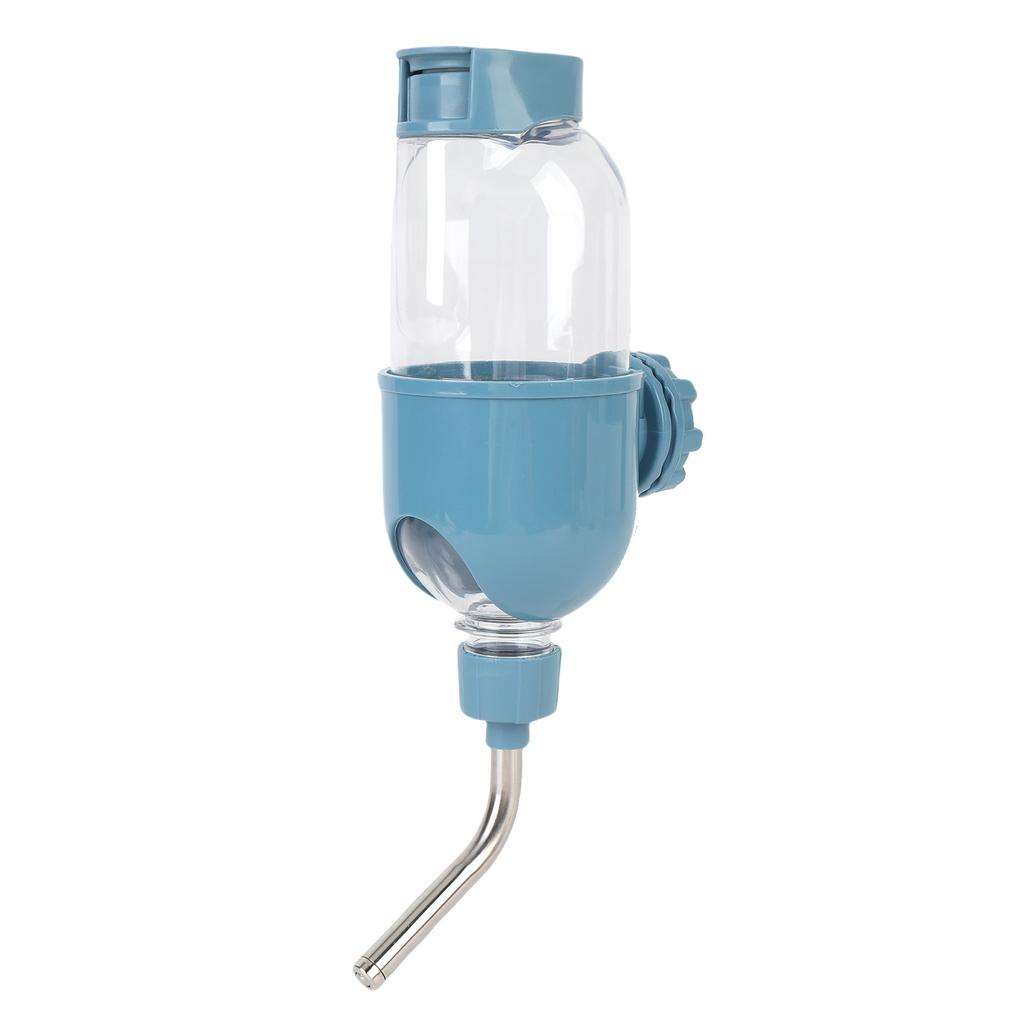 Hanging Dog Water Bottle Plastic Large Capacity Double Bead Design Cage Crate Hanging Water
