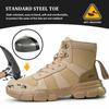 Indestructible Security Protective Boots Men Comfortable Breathable Construction Working Boots Anti-Puncture Work Safety Shoes