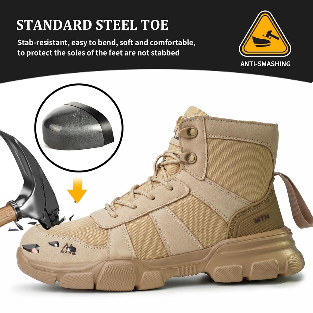 Indestructible Security Protective Boots Men Comfortable Breathable Construction Working Boots Anti-Puncture Work Safety Shoes