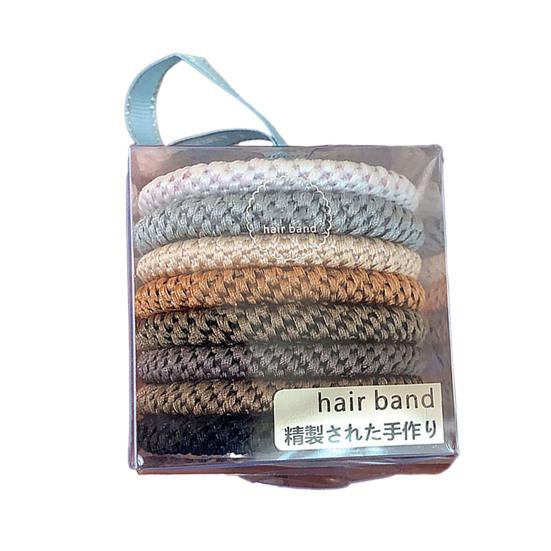 8Pcs Hair Bands High Elasticity Braided Design Hair Ties Soft Breakage Prevention Non-Metallic Hair Accessories