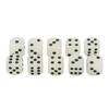20PCS Dice Cubes Luminous Large Size Plastic with Black Points 6 Sided Dice for Bar Table Game