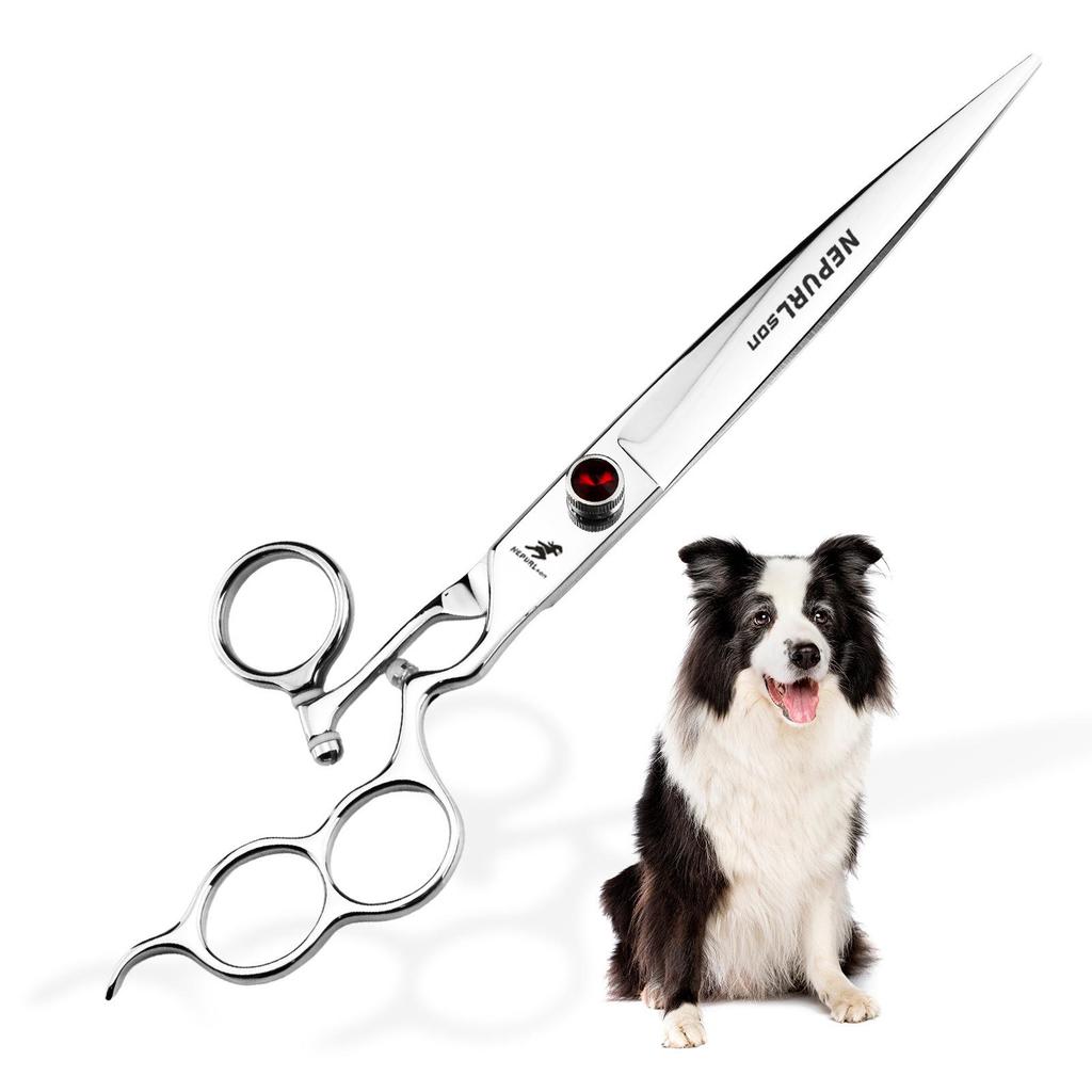8.0" Napsen Swivel Handle Professional Pet Grooming Shears