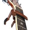SLEEKSTATION Guitar Wood Grain for Electric Attachment 2-Pack Capo, Finish, Guitars/Ukuleles/Acoustic Guitars, One-Touch