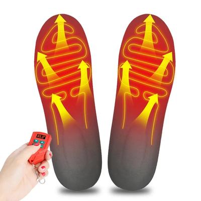 Rechargeable Electric Heating Insoles LED Remote Control Can Be Trimmed Usb Heated Warmer Insole