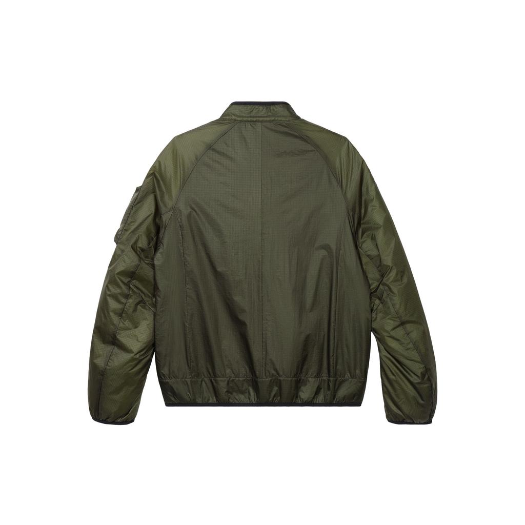 Nike Solid Color Zipper Pocket Casual Warm Loose Cotton Jacket Men Jackets Khaki-Green FB7859-325