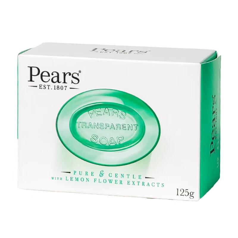 PEARS Crystal Face & Hand Soap Bar 125g x 1 Bar