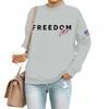 Women's Casual Fashion Round Neck Long Sleeve  Printed Sweatshirt