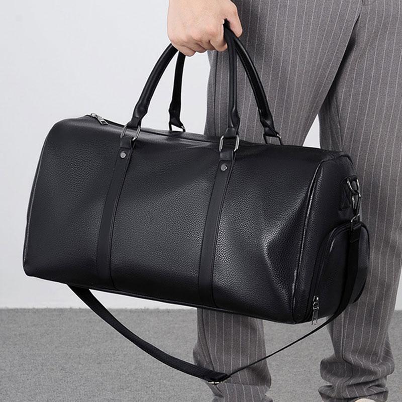 Large Capacity Men's Trip Bag Waterproof Man Travel Shoulder Bag Multi-functional Dry/Wet Separation Crossbody Bags