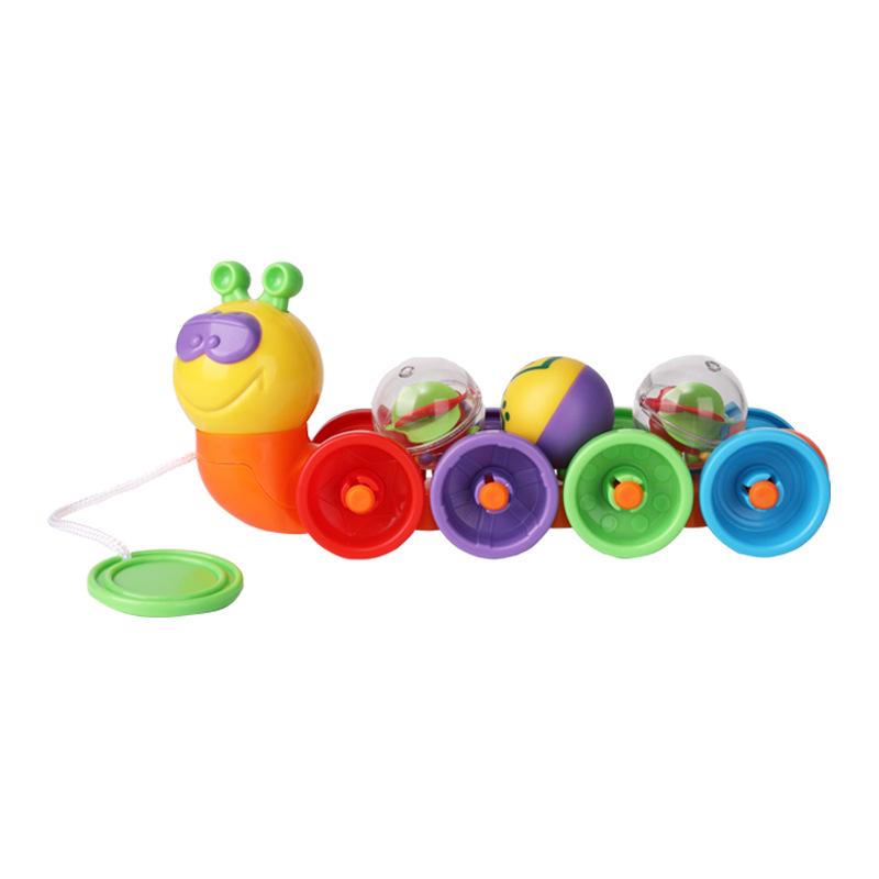 Farbenfrohes Greif-Raupenspielzeug für die Früherziehung (1-3 Jahre) - Fördert Spaß und Lernen bei der Farberkennung und Koordination