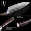 440C German Kitchen Knife Damascus Laser Pattern Utility Chef Knife EDC Cleaver Filleting Santoku Best Kitchen Tool