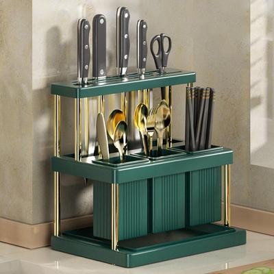 Küchenorganizer Messerhalter Löffel Gabel Lagerregal Gewürz Essstäbchen Utensilien Schaufel Lagerregal für Küchenarbeitsplatte