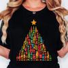 Christmas Tree Print Tshirts Women Unisexga Graphic Y2K Tee Harajuku Top FeUnisex Japanese Unisexga Designer Clothing