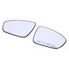 Heated Side Mirror Replacement Glass with Paired Terminals and Clip-On Base Replace 963666CA0A 963666CA1A