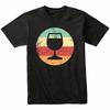 Wine Connoisseur Shirt - Vintage Retro Wine Glass Shirt - Retro Colors