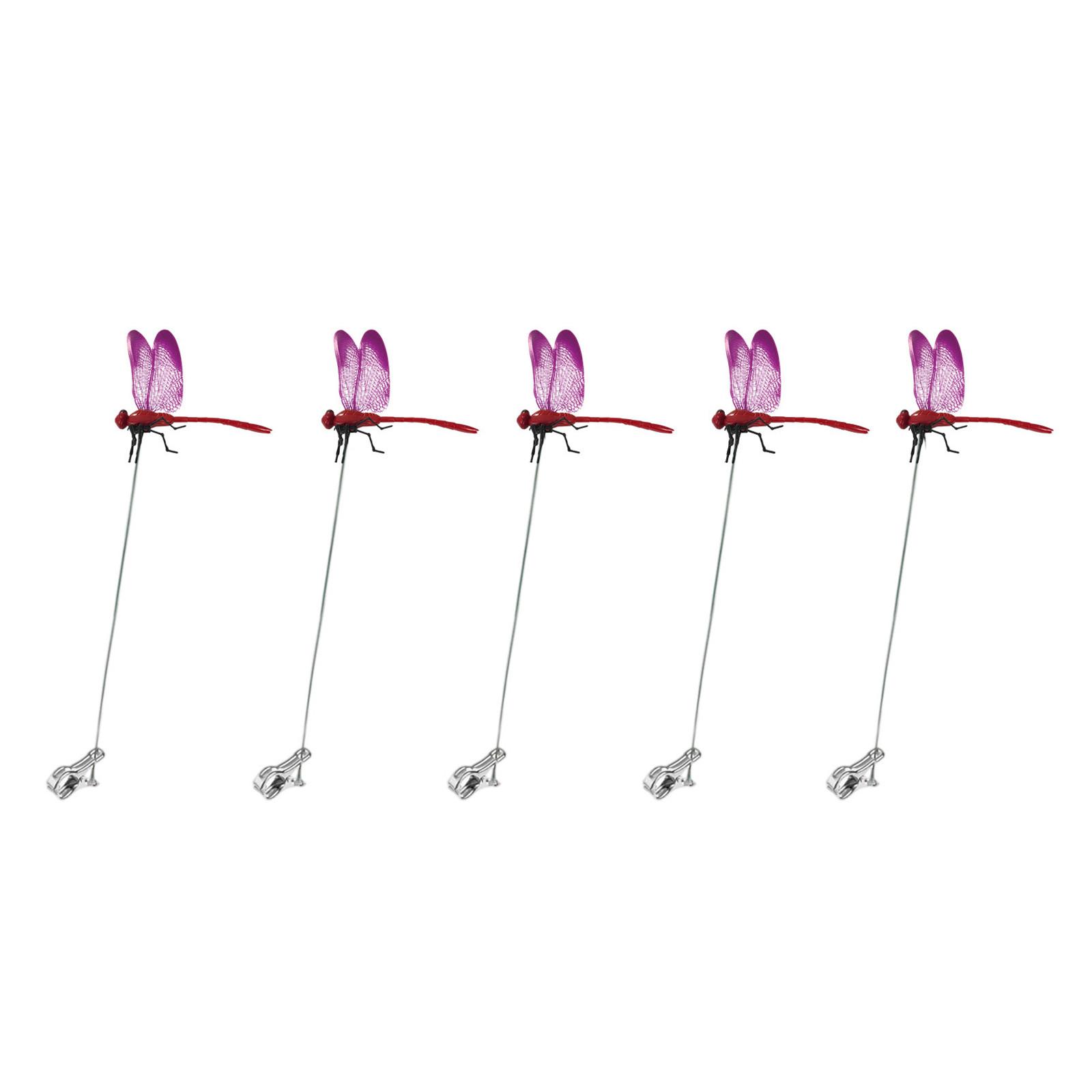 

5 шт. Зажимы для искусственных столбов для помещений и улицы, Зажимы Насекомое, 3D Искусственные Зажимы для шляп, Имитация Дворового Декора Садоводство, Быстро В One Size