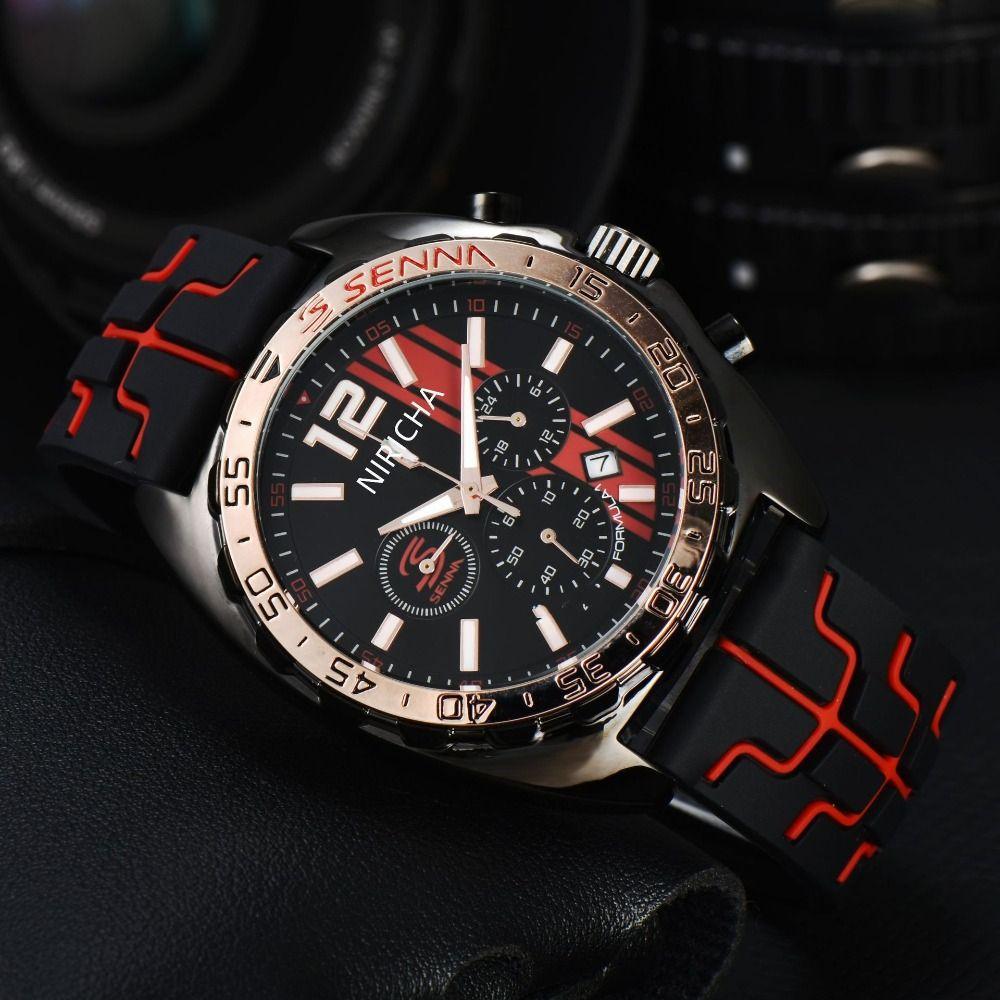Stainless Steel Casual Watches Quartz Movement Chronograph New Fashion Style Clock
