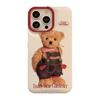 Niche Plush Denim Bear Apple 13 Mobile Phone Case Iphone15 Silicone 11 Suitable for 14promax Anti Fall 16