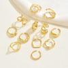 New niche design metal piece set ring set adjustable joint ring plain ring jewelry women