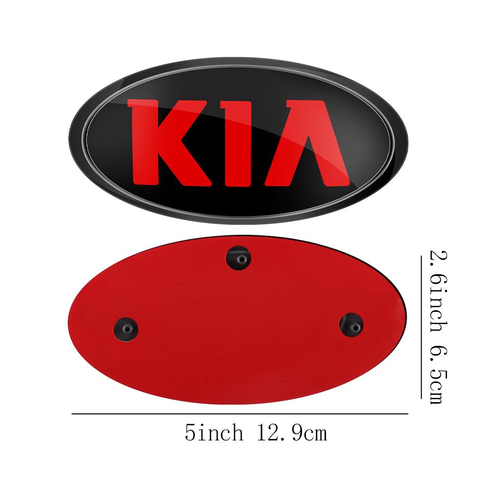1PC For KIA Sportage Ceed Sorento Cerato Optima Picanto Rio Soul Car Front Hood Emblem Rear Trunk Badge Sticker Auto Accessories RB6