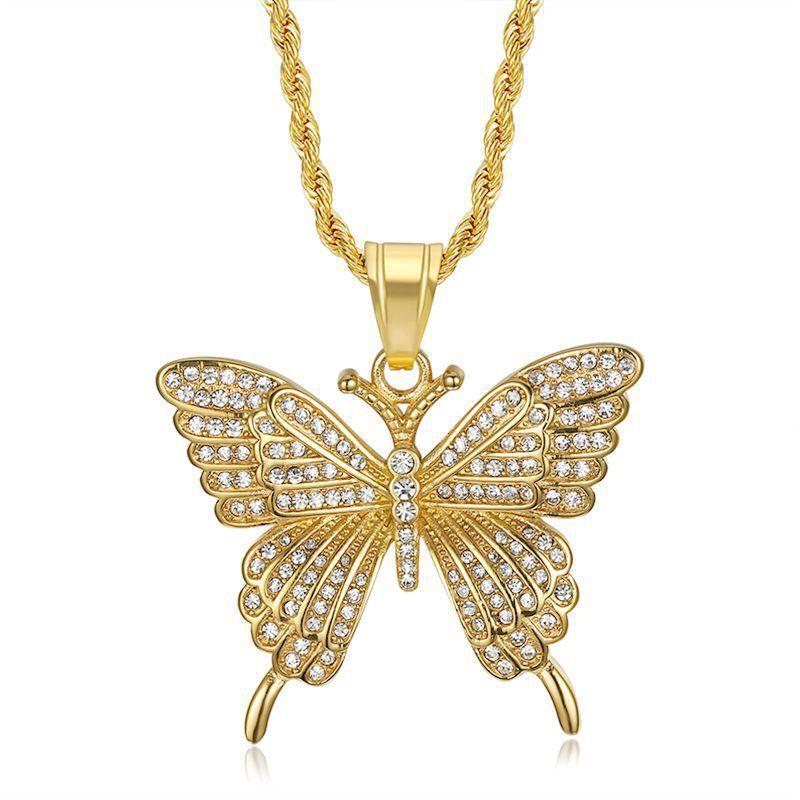 Pendant necklace 2026 fashion trend inlaid zircon men s exquisite jewelry necklace 60CM