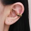 Dark Gothic Punk Skull Ear Cartilage Clip Fake Earring For Women Vintage Skeleton No Piercing Earbone Earrings Halloween Jewelry