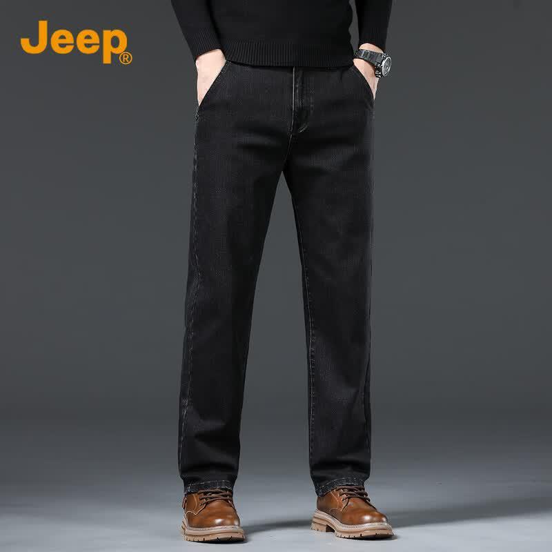 JEEP Men's Premium Loose Straight Jeans