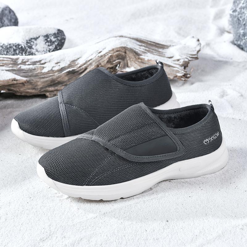 New Men's Shoes Wide Walking Shoes Slip-on Orthopedic Shoes for Swollen Feet Foot Pain Relief Padded Sneakers Zapatos Hombre