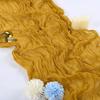 1PCS/10PCS 90*180cm Voile Cheesecloth Table Runner Semi-Sheer Gauze Dining Table Decoration for Wedding Brithday Party Christmas