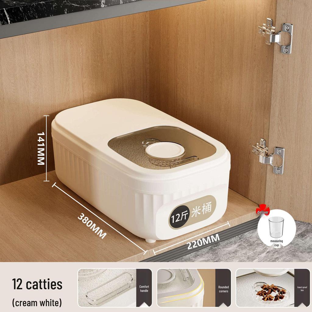 Large Capacity, Airtight Rice and Grain Storage Container - Food Grade, Insect & Moisture-Proof