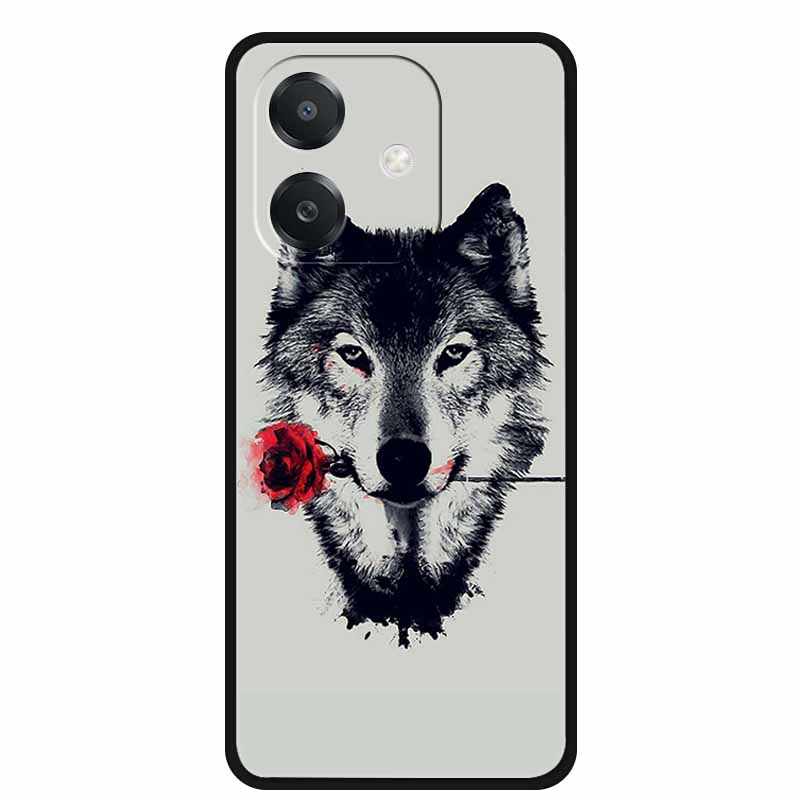 For OPPO A5 5G Case A5 Pro 4G 5G Silicone Wolf Lion TPU Soft Phone Case For OPPO A5 Pro 5G Back Cover Cartoon Shockproof Shell