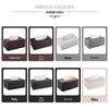 Eco-friendly Black Plaid Leather Tissue Box for Home and Hotel 