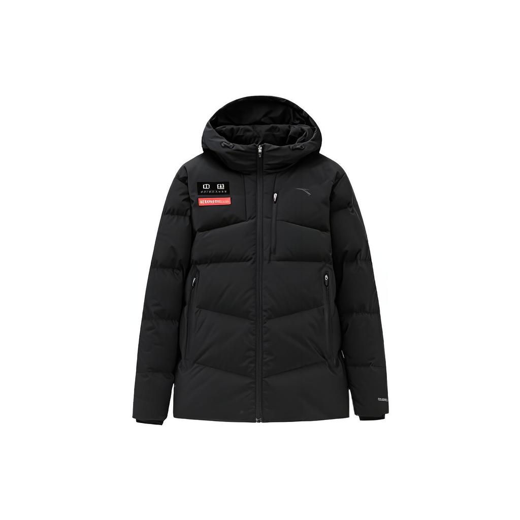 ANTA Variety Training Collection Down Jackets Men's Black Hooded Thickened Other 152247919-5