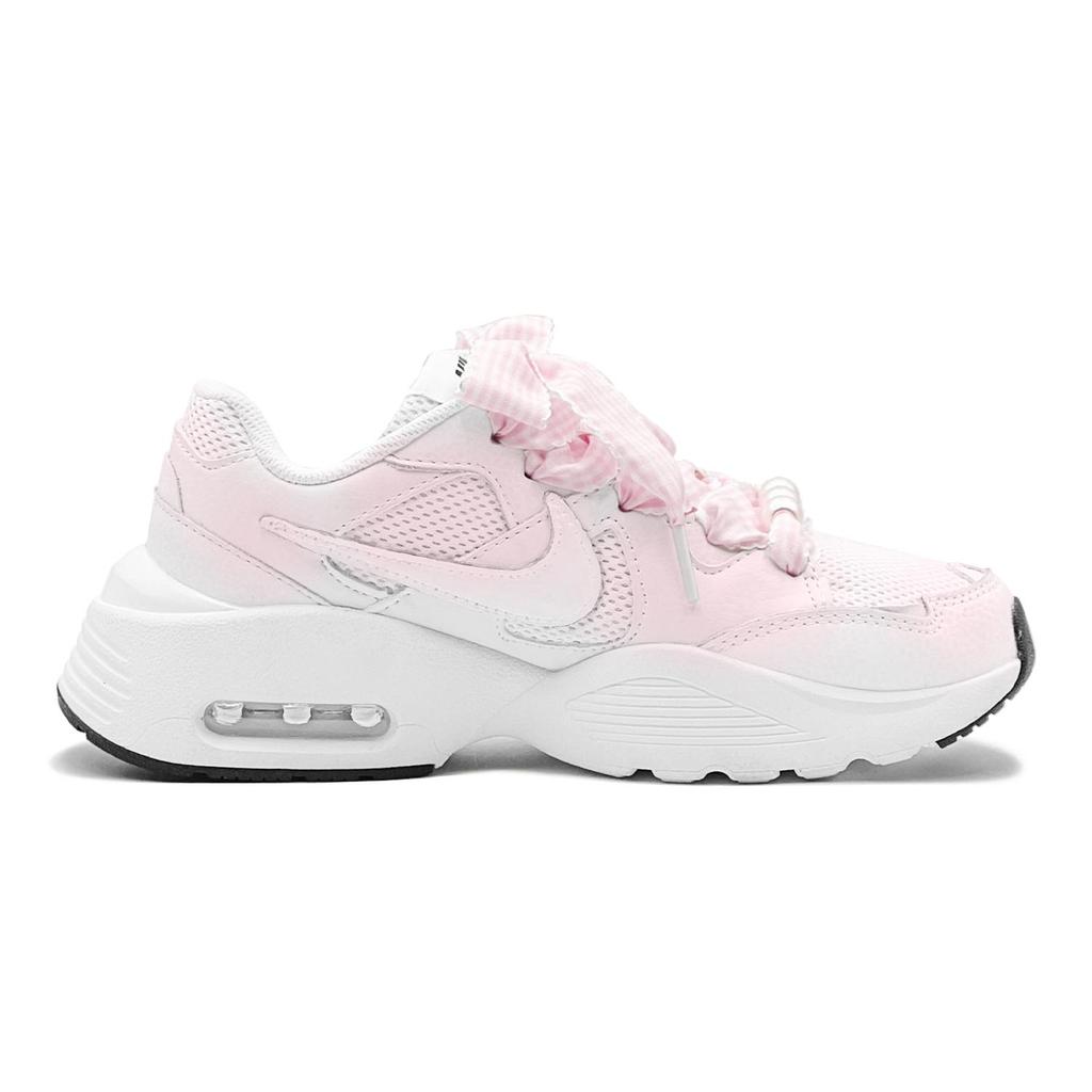 Nike Air Max Fusion Abrasion Resistant Low top Running Shoes Women's Pink Blue CJ1671-100(TeamS3-S-BOX)