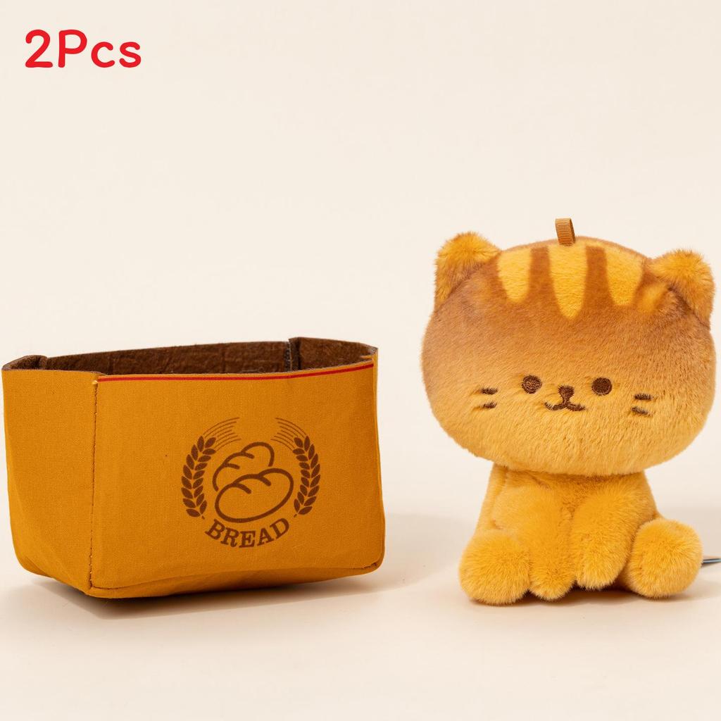 Plush Cat Car Seat Pillow With Soft Polyester Fiber For Comfortable Travel And Gift Style A