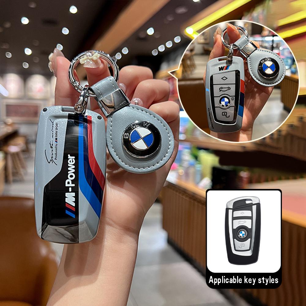 Funda para llave de coche con pegatinas de carreras ABS Hot 2025 para BMW 520 F10 F30 F18 118i 320i F18 F22 F01 F06 F02 M3 M5 Llavero con mando a distancia
