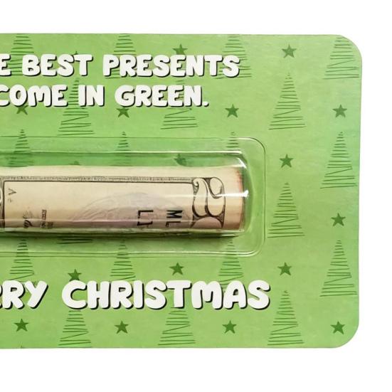 Bruh Money Holder Christmas Tree Hanging Cash Holder Card Decoration Ornament Festival Party Holiday