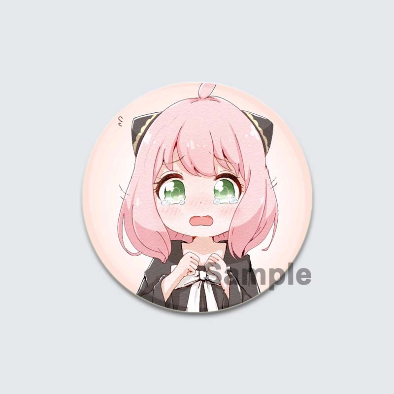 32/44/58mm Cute Anime SPY X FAMILY Brooches Anya Forger Lapel Pins Cartoon Badge Backpack Hat Jewelry Handmade Accessories Gifts