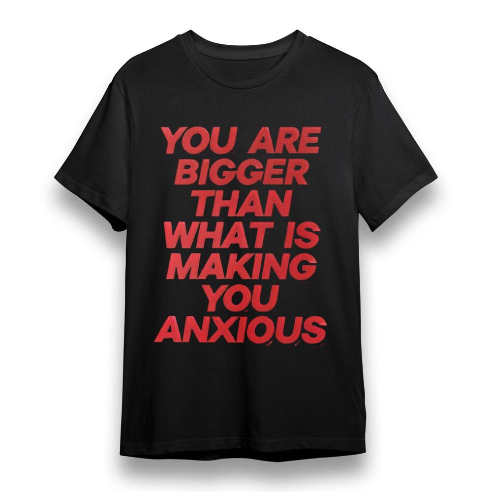 

Women s T-shirt With Motivational Anxiety Relief Graphic Cotton Plus Size Tee 4XL
